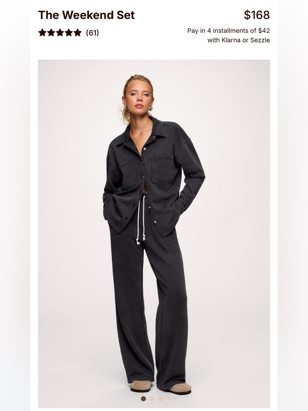 NEW Nuuds Weekend Set in French Terry L